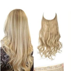 Sara Light Blonde Halo Hair Extensions